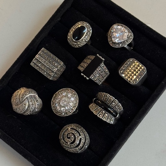 Lot of Vintage Sterling Silver Rings - Picture 3 of 16